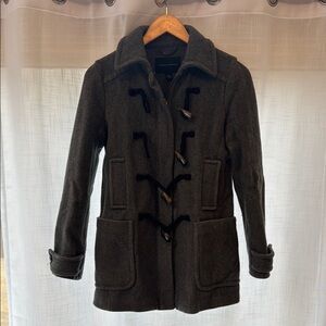 Banana Republic Gray Pea Coat with Toggle Closures